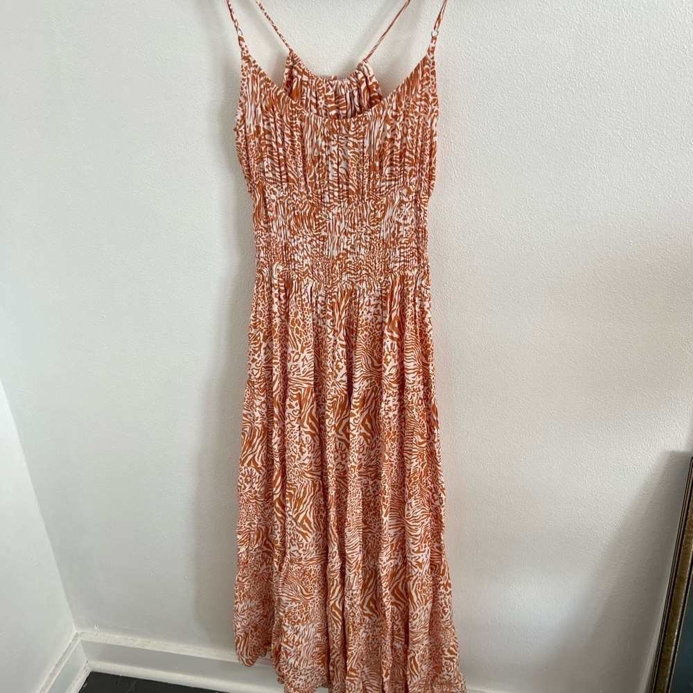 Lusana Leeda Dress in Tarra Animal Print, size medium - Picture 3 of 5